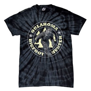 Oklahoma Bigfoot Hunter Believe State Pride Tie-Dye T-Shirt