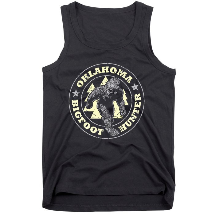 Oklahoma Bigfoot Hunter Believe State Pride Tank Top