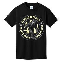 Oklahoma Bigfoot Hunter Believe State Pride Kids T-Shirt