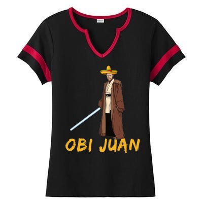 Obi Juan Funny Cinco De Mayo Ladies Halftime Notch Neck Tee