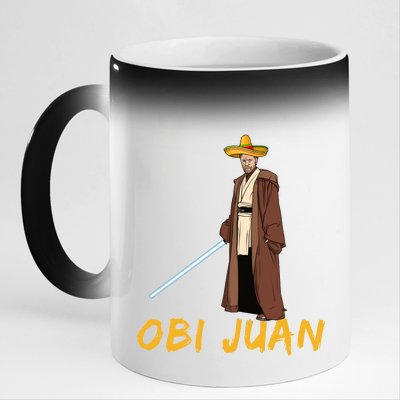 Obi Juan Funny Cinco De Mayo 11oz Black Color Changing Mug