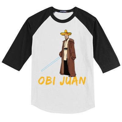 Obi Juan Funny Cinco De Mayo Kids Colorblock Raglan Jersey