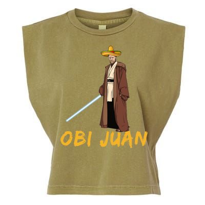 Obi Juan Funny Cinco De Mayo Garment-Dyed Women's Muscle Tee