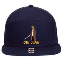 Obi Juan Funny Cinco De Mayo 7 Panel Mesh Trucker Snapback Hat