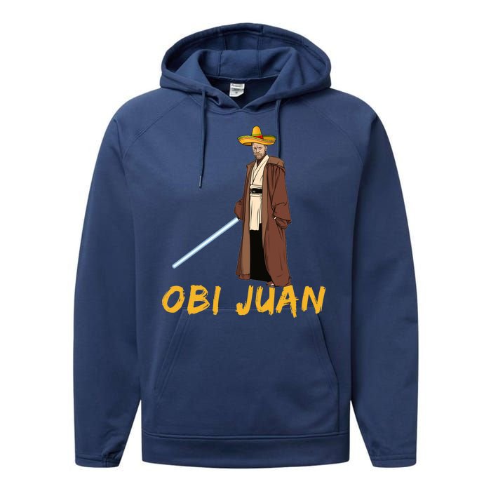 Obi Juan Funny Cinco De Mayo Performance Fleece Hoodie