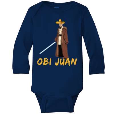 Obi Juan Funny Cinco De Mayo Baby Long Sleeve Bodysuit