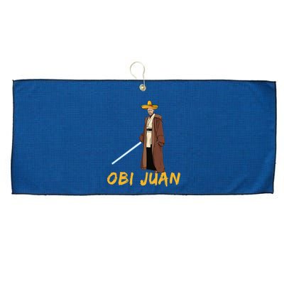 Obi Juan Funny Cinco De Mayo Large Microfiber Waffle Golf Towel