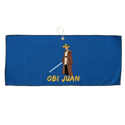 Obi Juan Funny Cinco De Mayo Large Microfiber Waffle Golf Towel