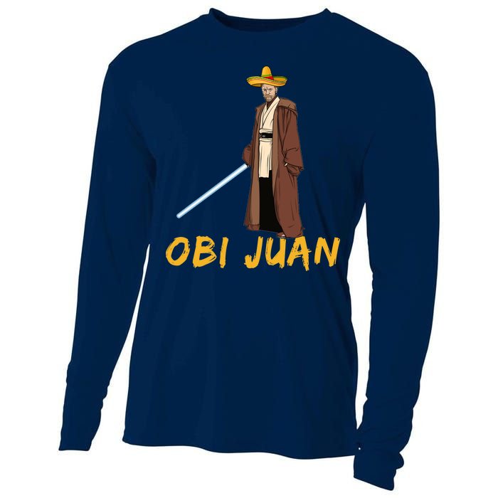 Obi Juan Funny Cinco De Mayo Cooling Performance Long Sleeve Crew