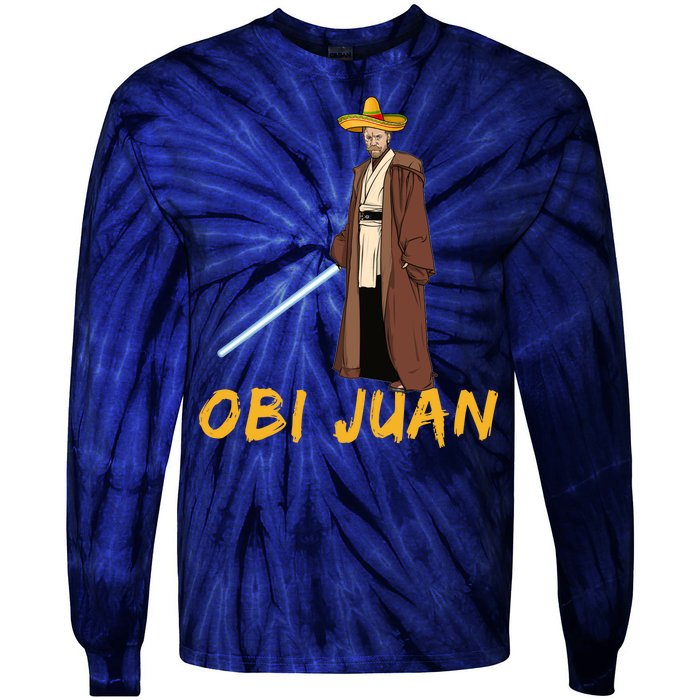 Obi Juan Funny Cinco De Mayo Tie-Dye Long Sleeve Shirt