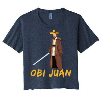 Obi Juan Funny Cinco De Mayo Women's Crop Top Tee