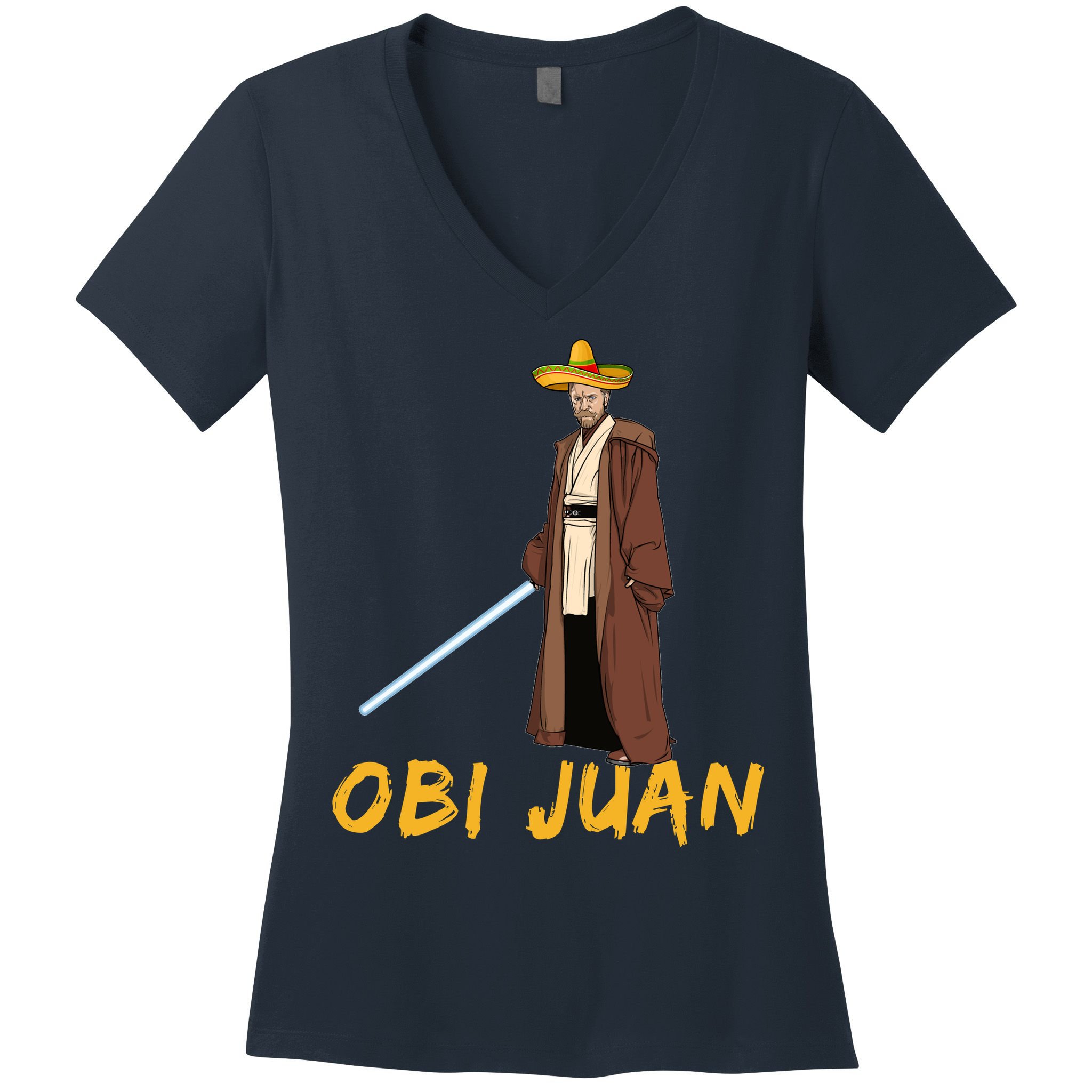 Obi Juan Funny Cinco De Mayo Women's V-Neck T-Shirt