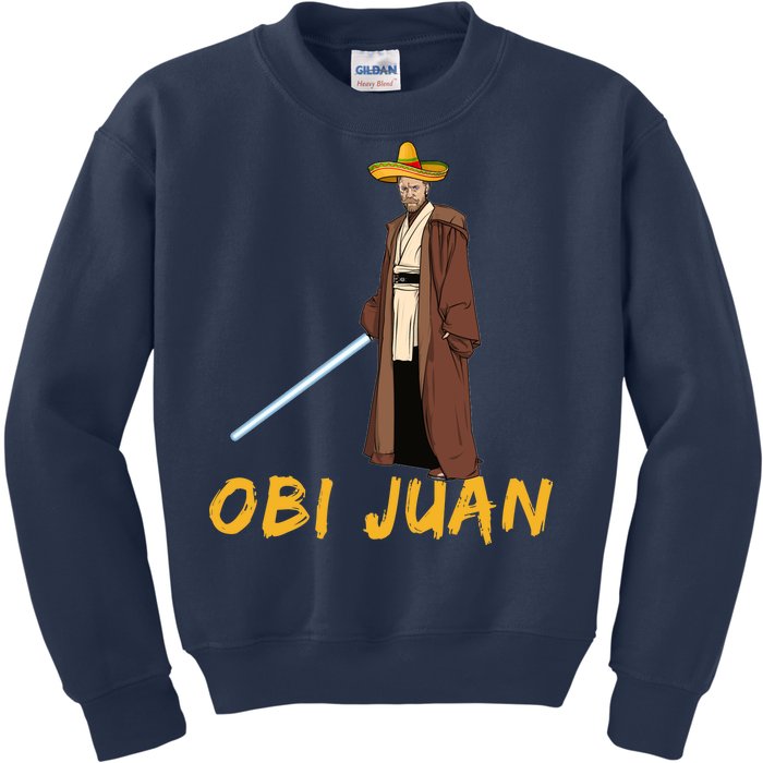 Obi Juan Funny Cinco De Mayo Kids Sweatshirt