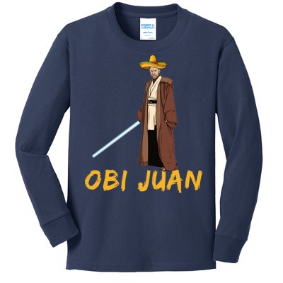 Obi Juan Funny Cinco De Mayo Kids Long Sleeve Shirt