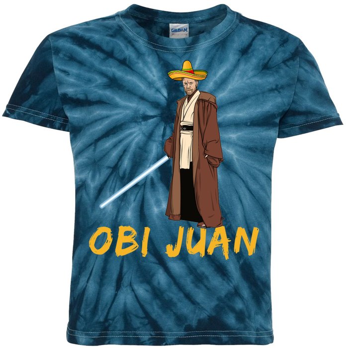 Obi Juan Funny Cinco De Mayo Kids Tie-Dye T-Shirt