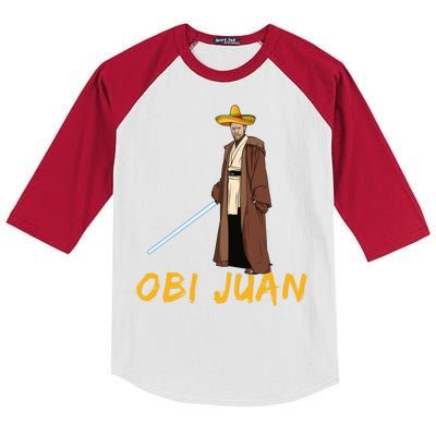 Obi Juan Funny Cinco De Mayo Kids Colorblock Raglan Jersey