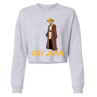 Obi Juan Funny Cinco De Mayo Cropped Pullover Crew