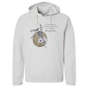 Out Beyond Ideas Rumi Poetry Quotes Performance Fleece Hoodie