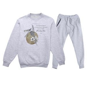 Out Beyond Ideas Rumi Poetry Quotes Premium Crewneck Sweatsuit Set