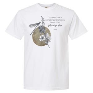 Out Beyond Ideas Rumi Poetry Quotes Garment-Dyed Heavyweight T-Shirt