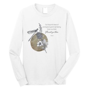 Out Beyond Ideas Rumi Poetry Quotes Long Sleeve Shirt