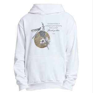 Out Beyond Ideas Rumi Poetry Quotes Urban Pullover Hoodie