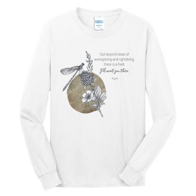 Out Beyond Ideas Rumi Poetry Quotes Tall Long Sleeve T-Shirt