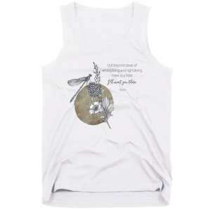 Out Beyond Ideas Rumi Poetry Quotes Tank Top