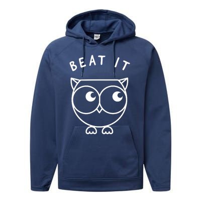 Owl Beat It Performance Fleece Hoodie