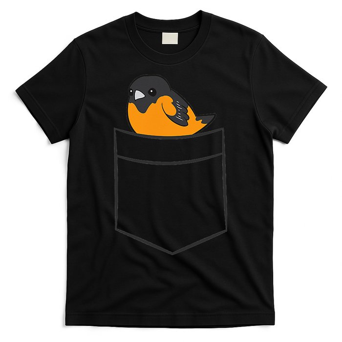 Oriole Bird In The Pocket Cute Pocket Oriole T-Shirt