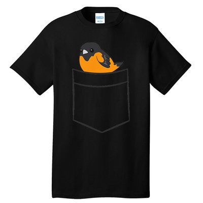 Oriole Bird In The Pocket Cute Pocket Oriole Tall T-Shirt