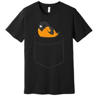 Oriole Bird In The Pocket Cute Pocket Oriole Premium T-Shirt