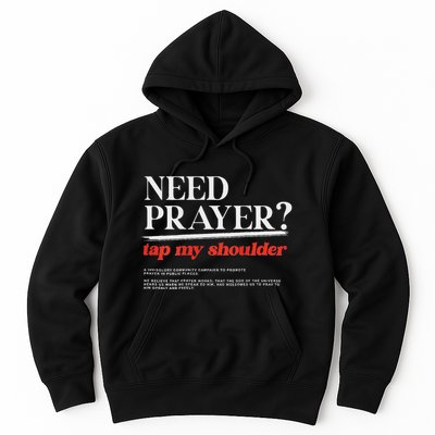 On Back Iv His Glory Need Prayer Tap My Shoulder Hoodie