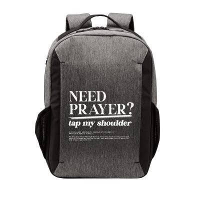 On Back Iv His Glory Need Prayer Tap My Shoulder Vector Backpack