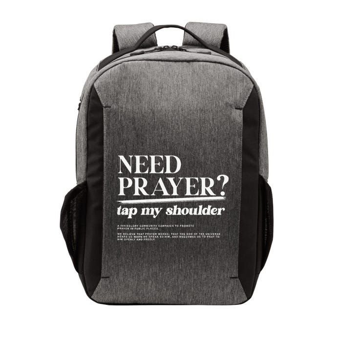 On Back Iv His Glory Need Prayer Tap My Shoulder Vector Backpack