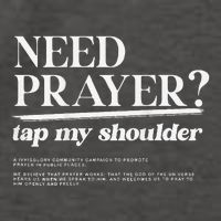On Back Iv His Glory Need Prayer Tap My Shoulder Vector Backpack