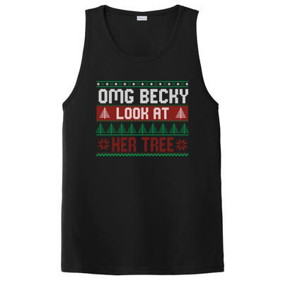 OMG Becky Look At Her Tree Ugly Christmas PosiCharge Competitor Tank