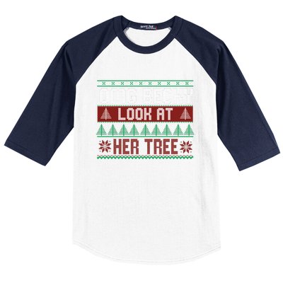 OMG Becky Look At Her Tree Ugly Christmas Baseball Sleeve Shirt