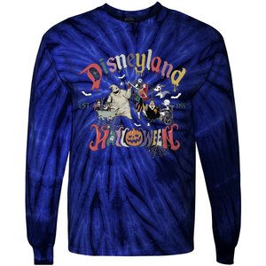 Oogie Boogie Lock Shock Barrel Halloween EST 1995 Tie-Dye Long Sleeve Shirt