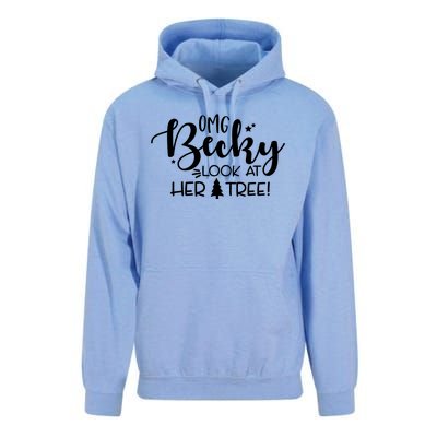 Omg Becky Look At Her Tree Funny Unisex Surf Hoodie