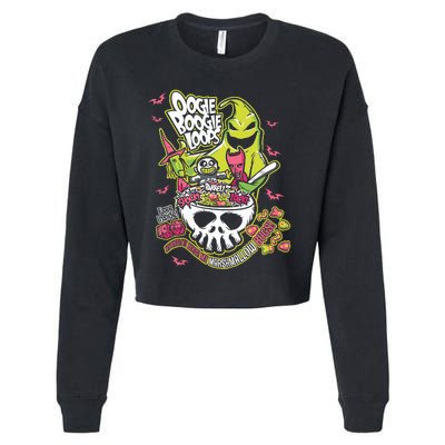 Oogie Boogie Loops My Bugs My Marshmallow Bugs Funny Design Cropped Pullover Crew