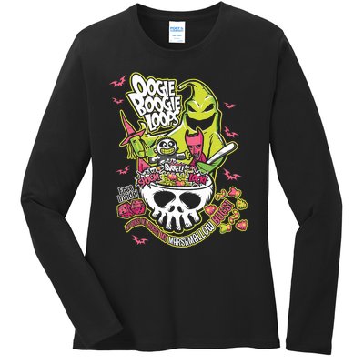 Oogie Boogie Loops My Bugs My Marshmallow Bugs Funny Design Ladies Long Sleeve Shirt