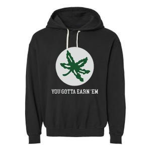 Ohio Buckeye Leaf Garment-Dyed Fleece Hoodie