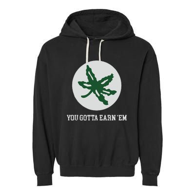 Ohio Buckeye Leaf Garment-Dyed Fleece Hoodie