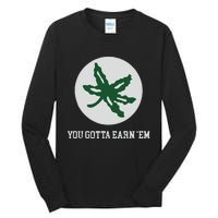 Ohio Buckeye Leaf Tall Long Sleeve T-Shirt