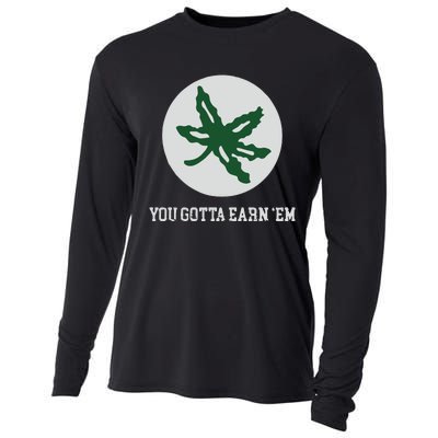 Ohio Buckeye Leaf Cooling Performance Long Sleeve Crew