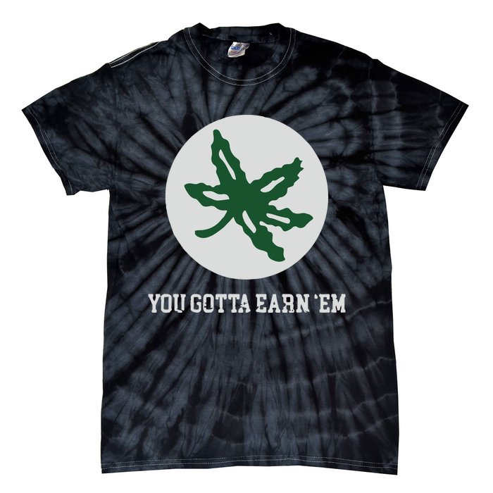 Ohio Buckeye Leaf Tie-Dye T-Shirt