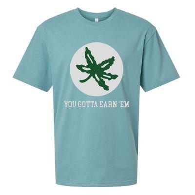 Ohio Buckeye Leaf Sueded Cloud Jersey T-Shirt