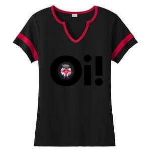 Oi! Black Letters Ladies Halftime Notch Neck Tee