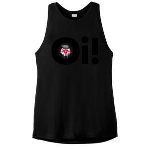 Oi! Black Letters Ladies PosiCharge Tri-Blend Wicking Tank